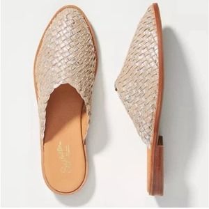 Seychelles Woven Cream Mules